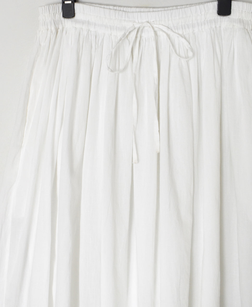 NSL26025 80s COTTON VOILE PLAIN GATHERED SKIRT