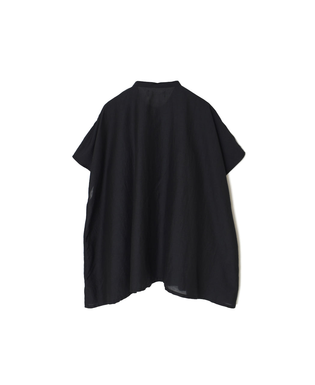 NSL26041 COTTON SILK PLAIN BANDED COLLAR FRENCH/SL SHIRT