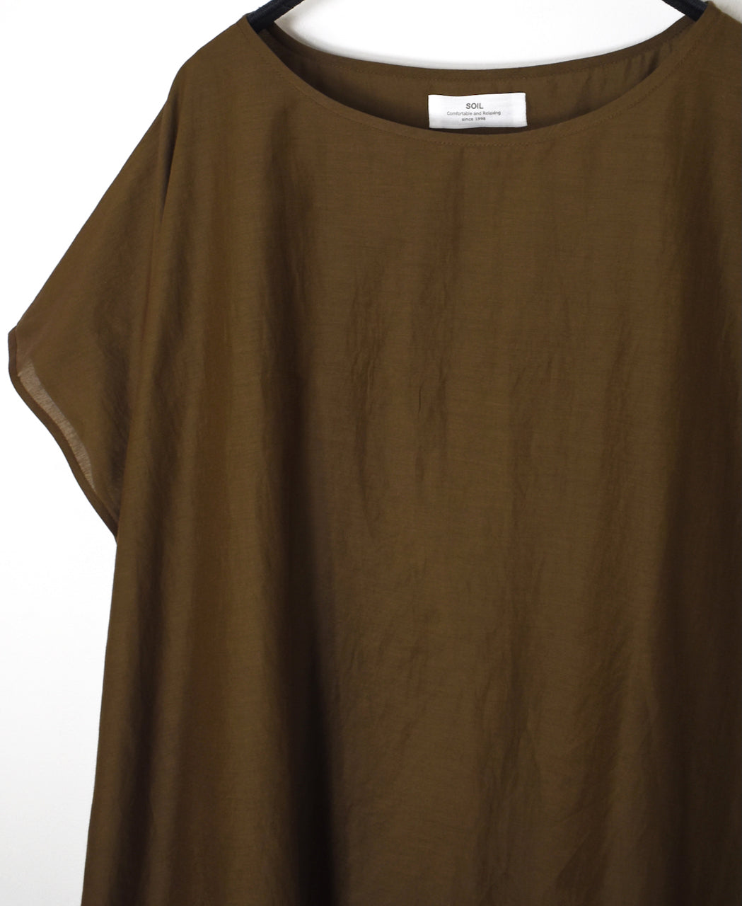 NSL26042 COTTON SILK PLAIN GATHERED SMOCK