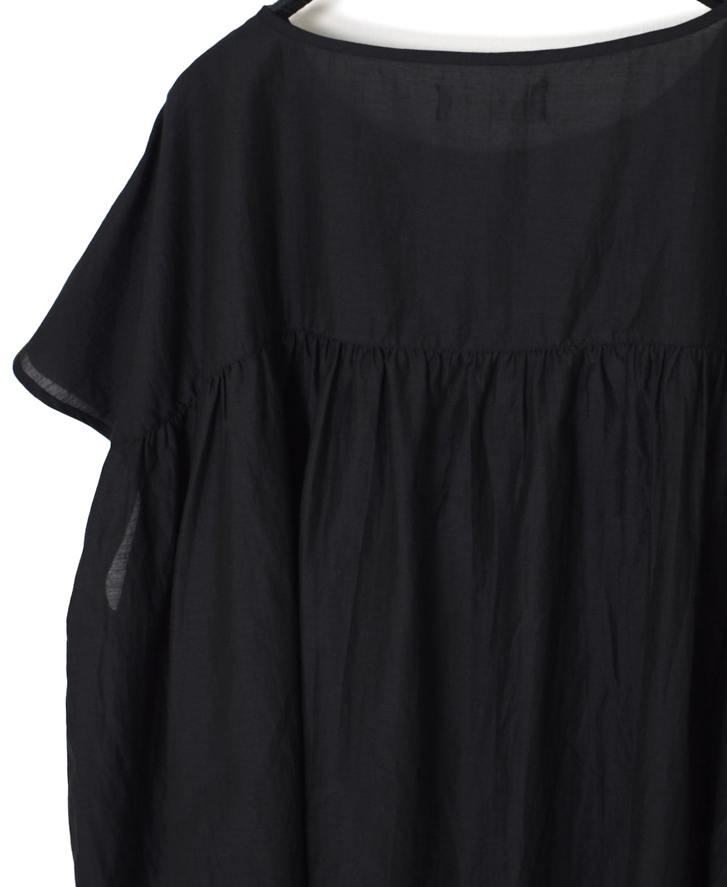 NSL26042 COTTON SILK PLAIN GATHERED SMOCK
