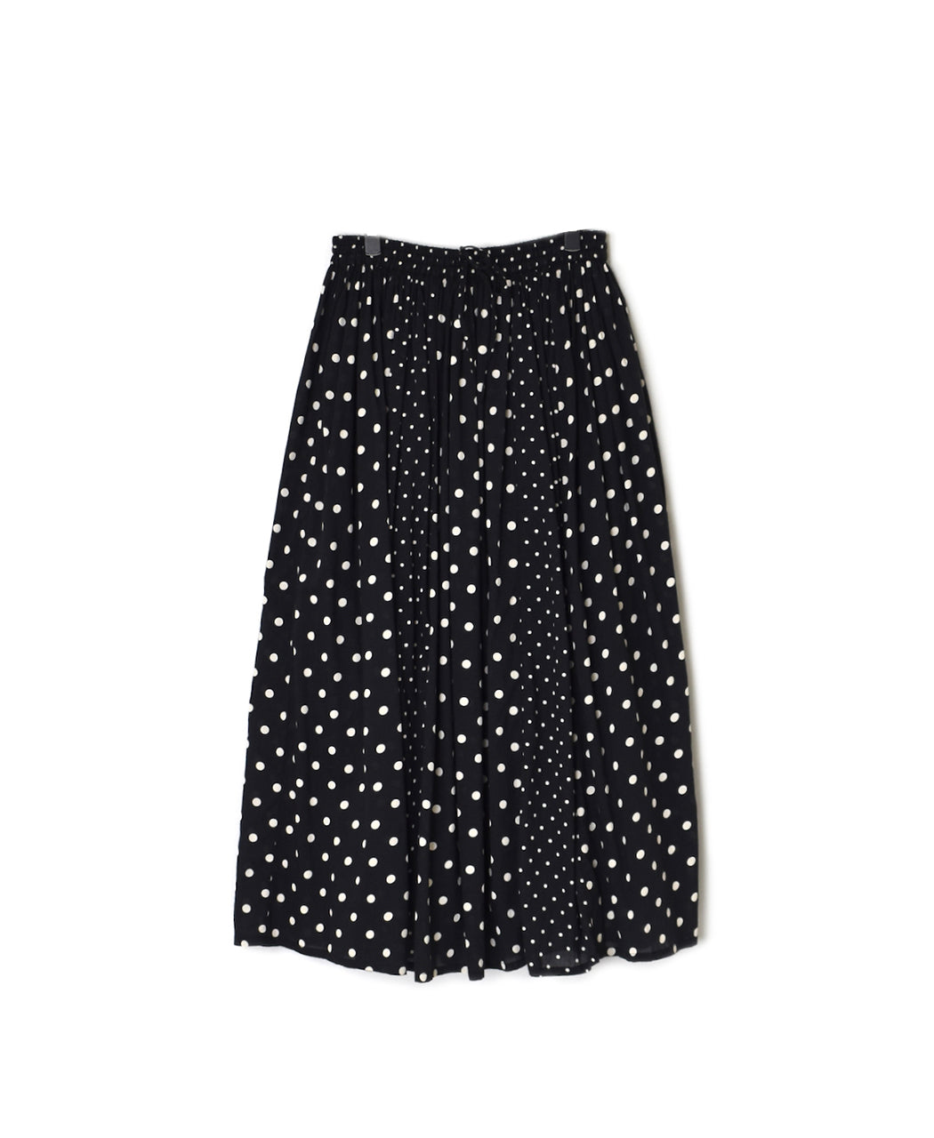 NSL26057 80s COTTON VOILE DOT PRINT PATCHWORK GATHERED SKIRT