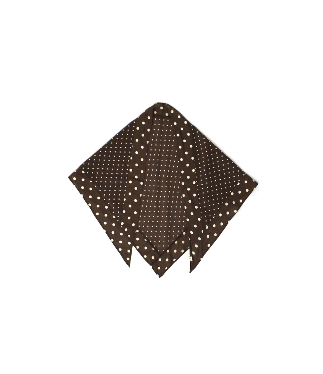 NSL26058 80s COTTON VOILE DOT PRINT TRIANGLE STOLE