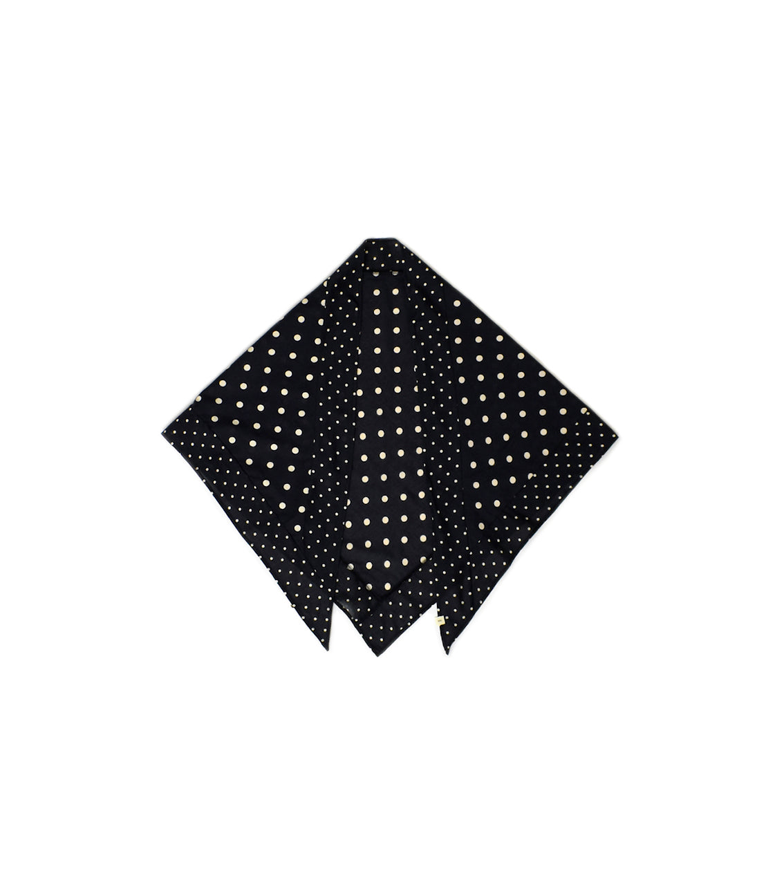 NSL26058 80s COTTON VOILE DOT PRINT TRIANGLE STOLE