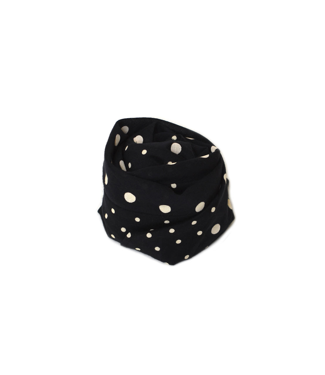 NSL26058 80s COTTON VOILE DOT PRINT TRIANGLE STOLE