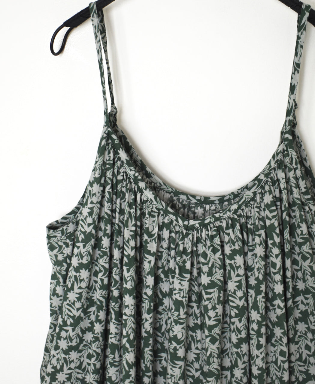NSL26074 80s VOILE TWO TONE FLOWER PRINT TWO WAY CAMISOLE DRESS