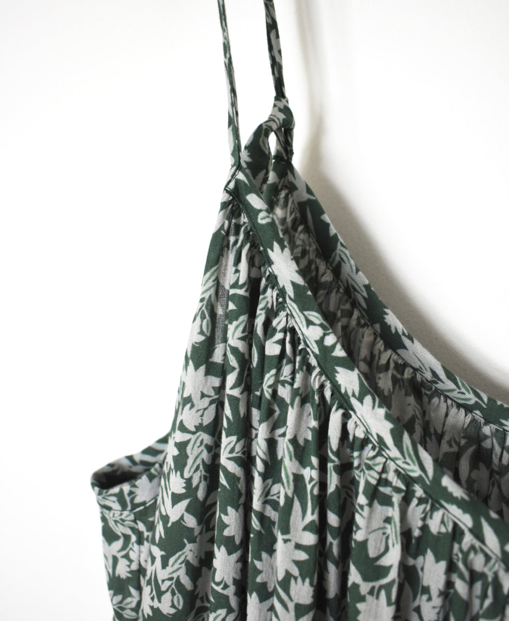 NSL26074 80s VOILE TWO TONE FLOWER PRINT TWO WAY CAMISOLE DRESS