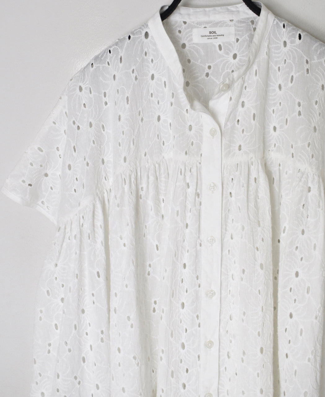 NSL26081 ALL HEMLA BANDED COLLAR FRENCH/SL SHIRT