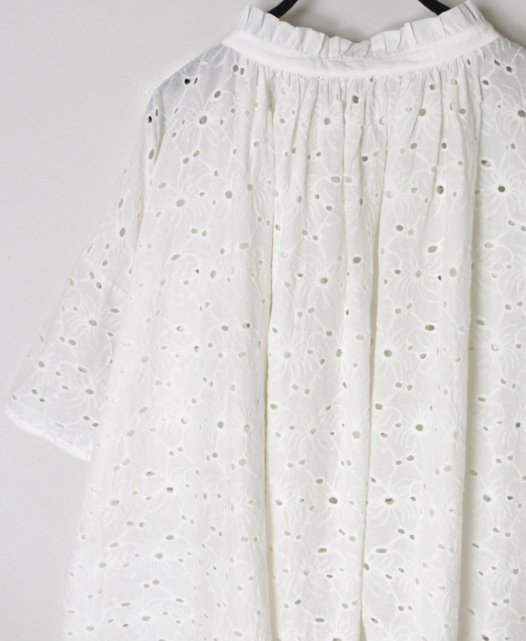 NSL26083 ALL HEMLA FRILL & STRING GATHERED SHIRT
