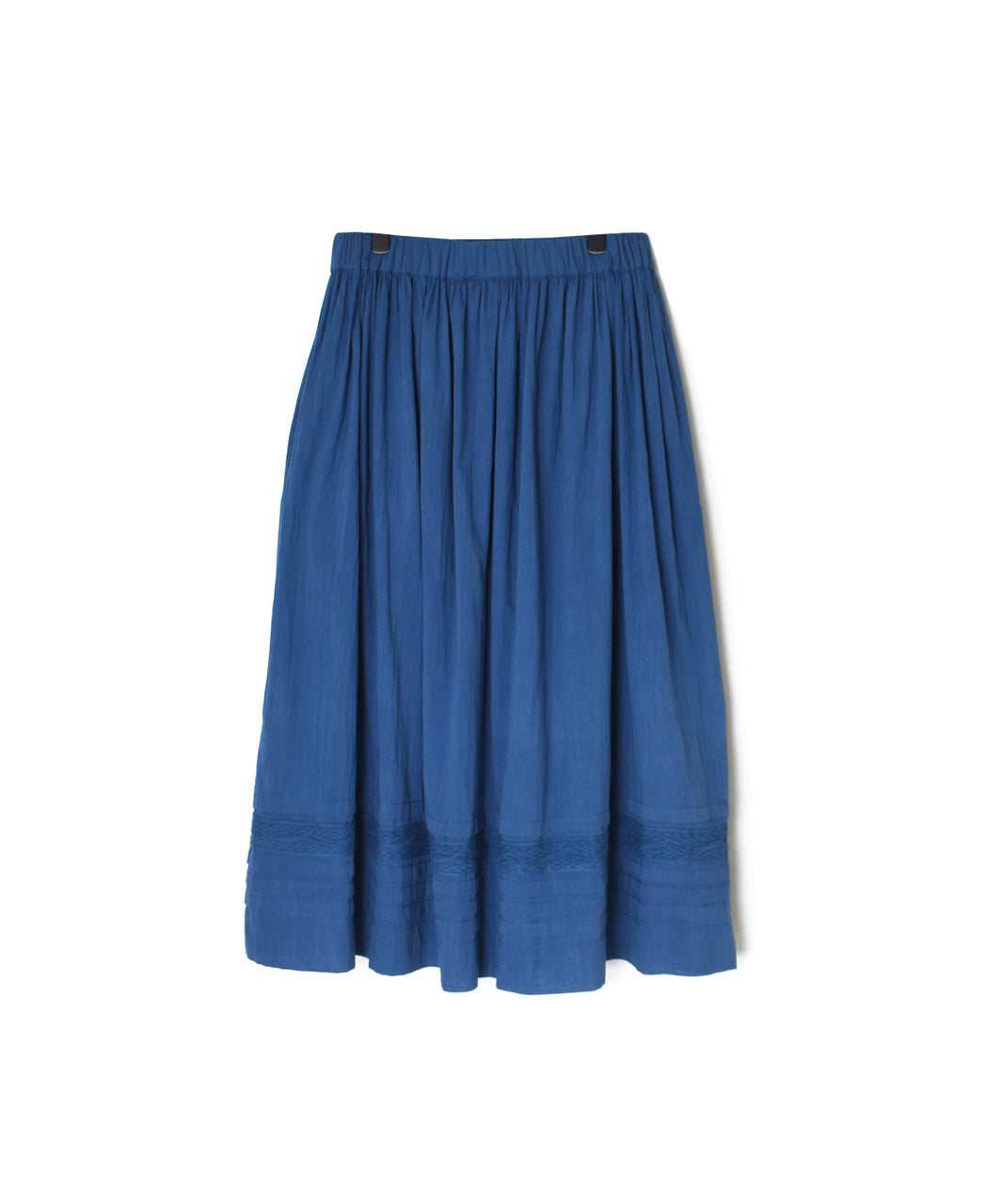 NSL26093 80s COTTON VOILE LACE GATHERED SKIRT