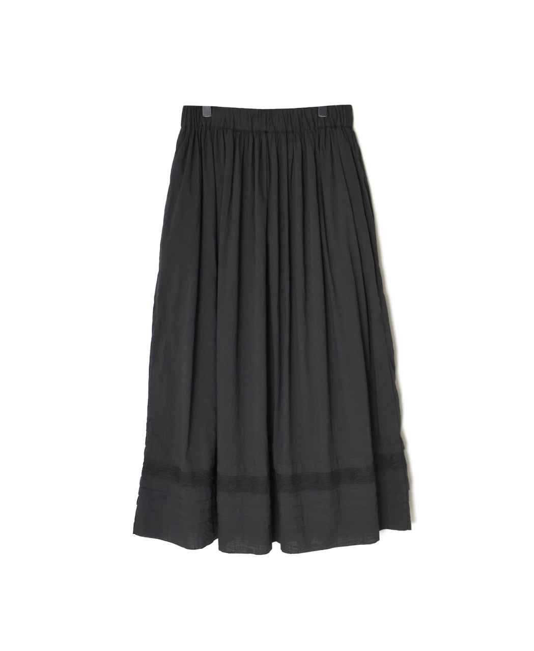 NSL26093 80s COTTON VOILE LACE GATHERED SKIRT