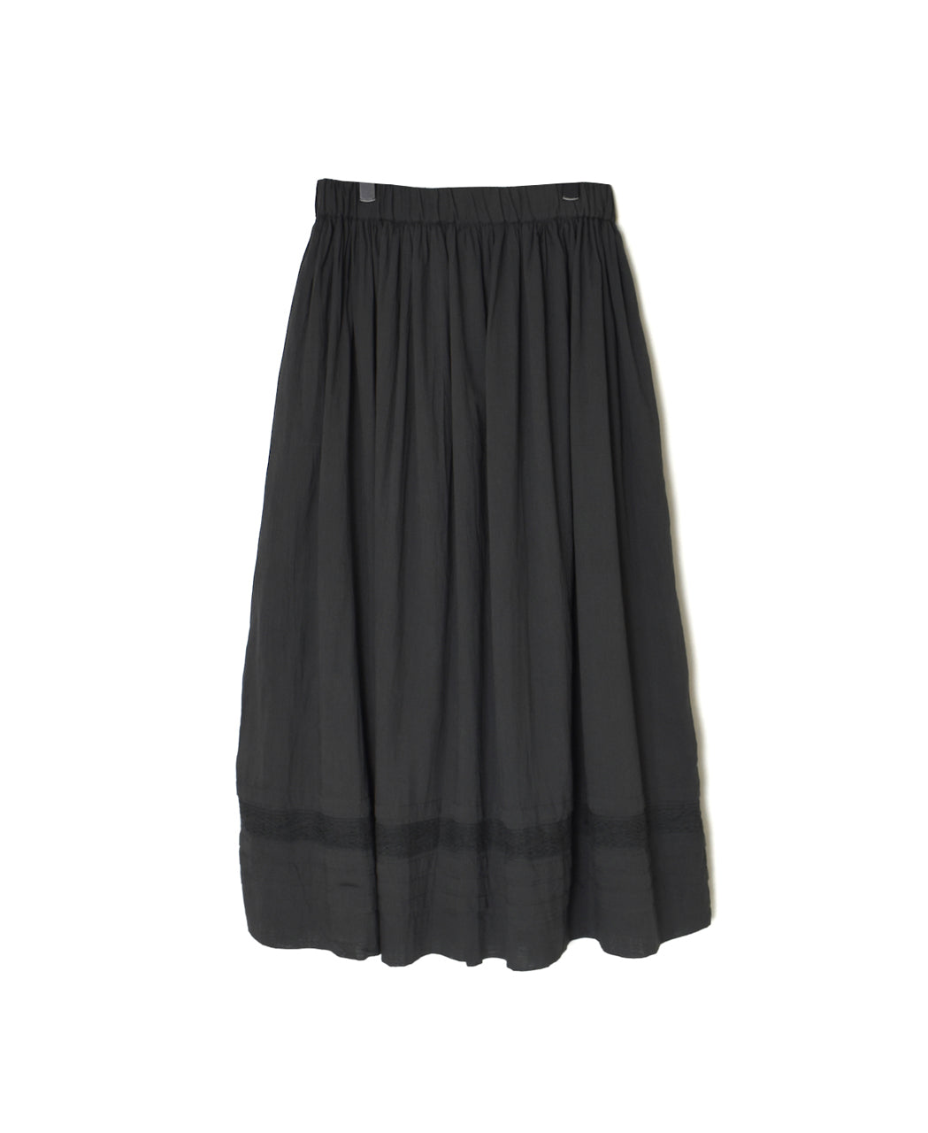 NSL26093 80s COTTON VOILE LACE GATHERED SKIRT