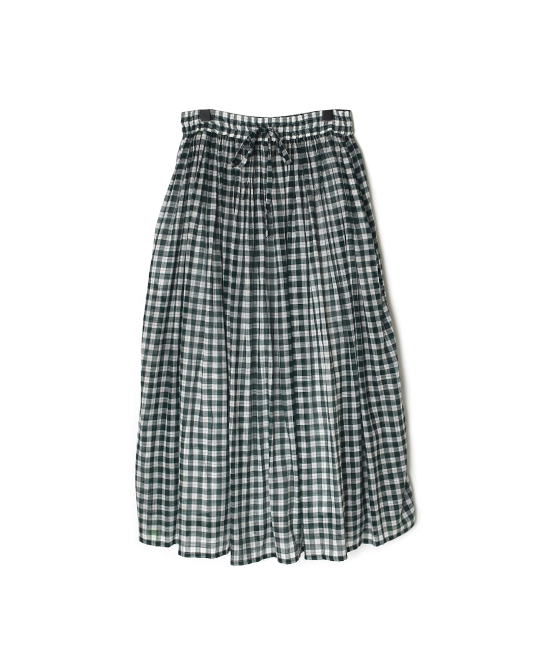 NSL26104 FANCY GINGHAM CHECK GATHERED SKIRT
