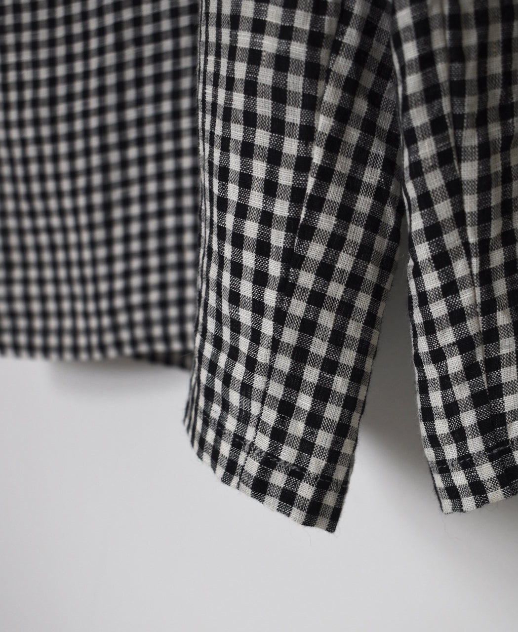 INSL26314 60s LINEN GINGHAM CHECK NO/SL OVERALLS