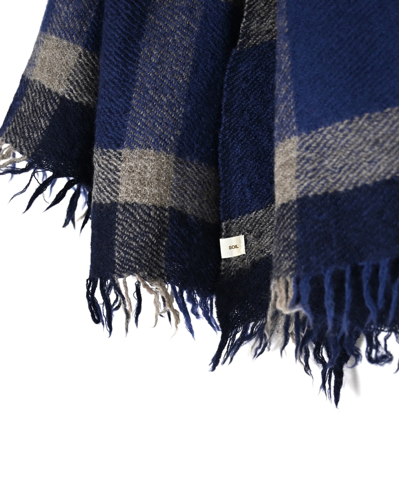 NSL26502 WOOL CHECK STOLE