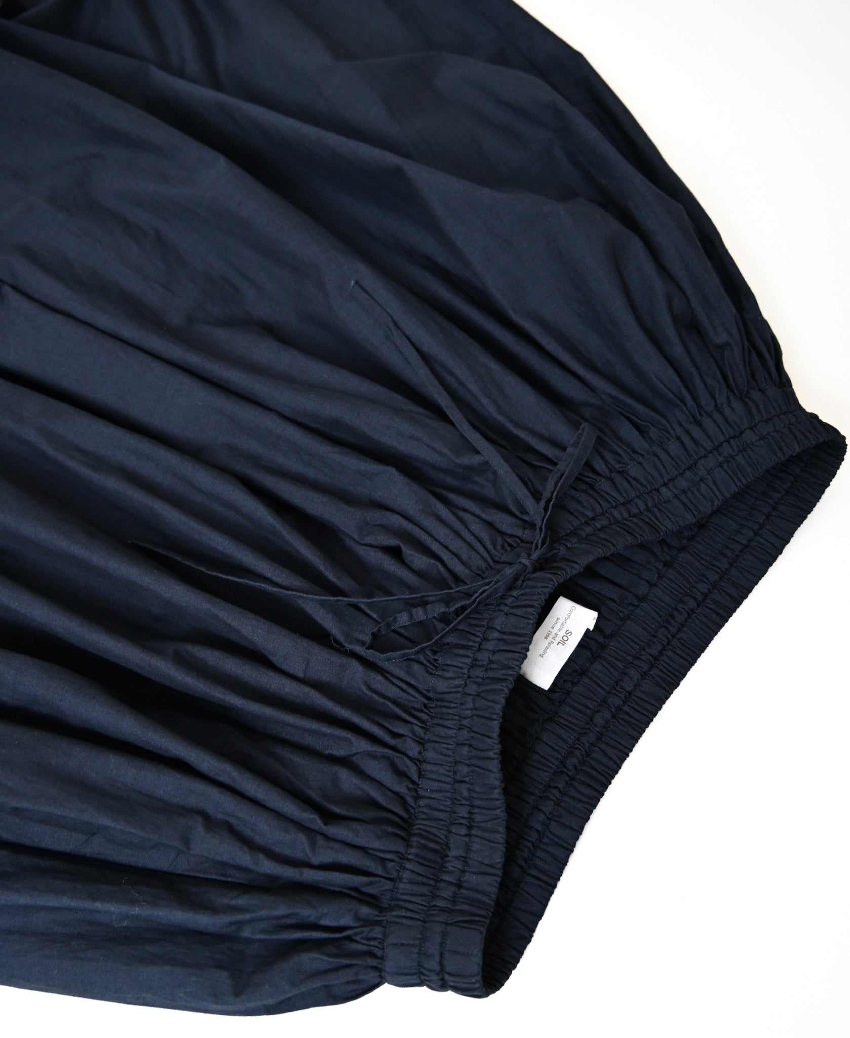 NSL26525 40s COTTON POPLIN PLAIN GATHERED SKIRT
