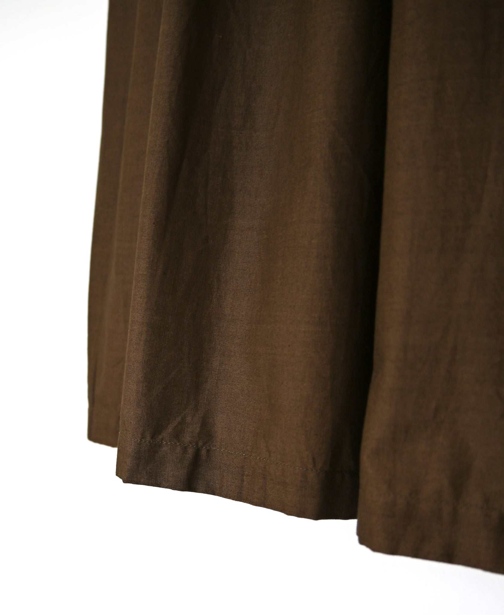 NSL26525 40s COTTON POPLIN PLAIN GATHERED SKIRT