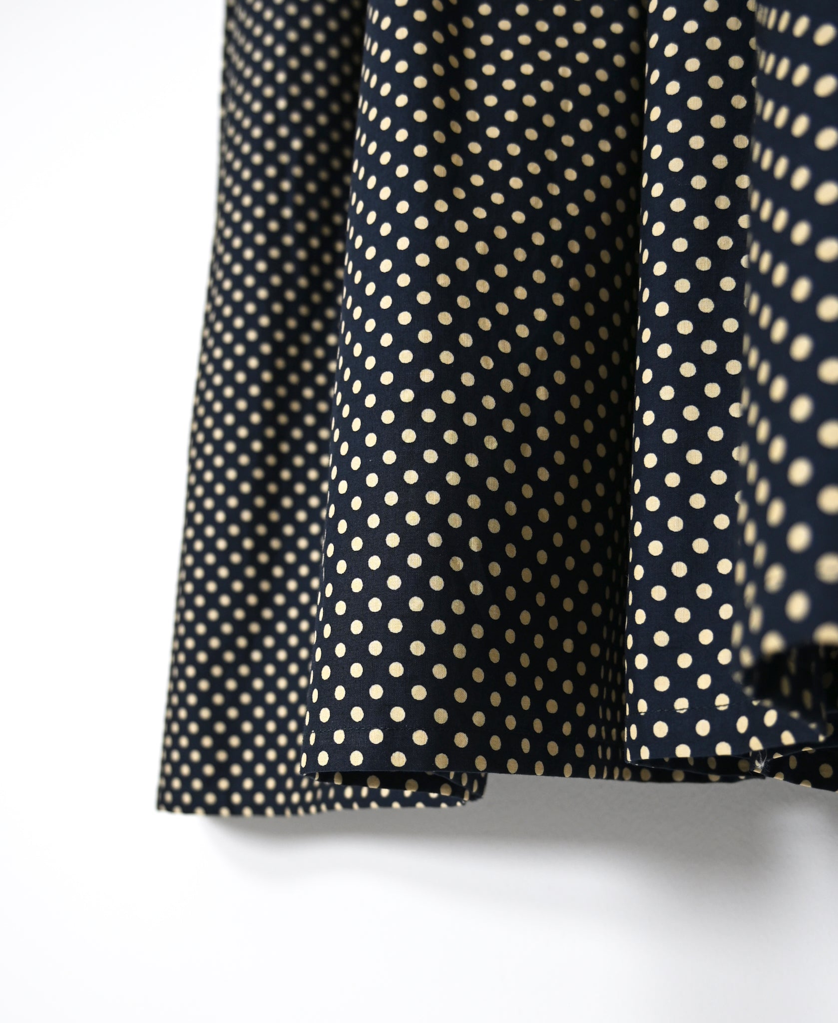 NSL26534 40s COTTON POPLIN DOT PRINT CREW NECK PULLOVER DRESS