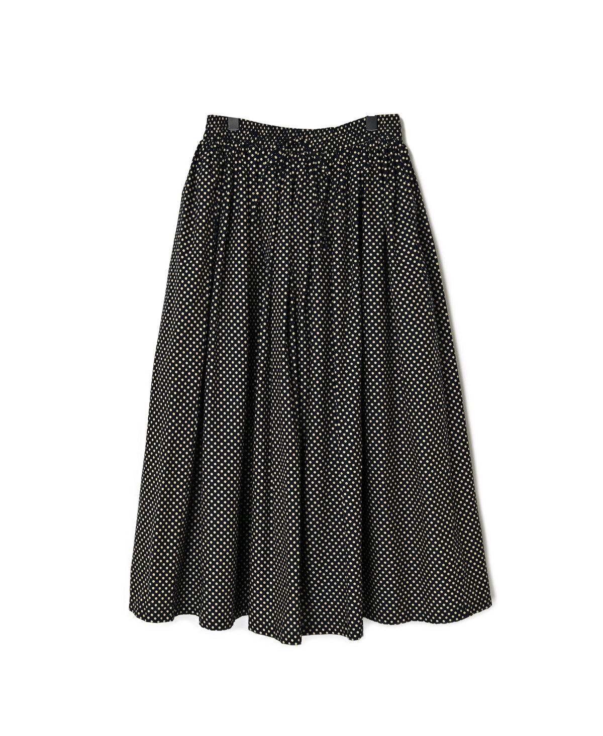 NSL26535 40s COTTON POPLIN DOT PRINT GATHERED SKIRT