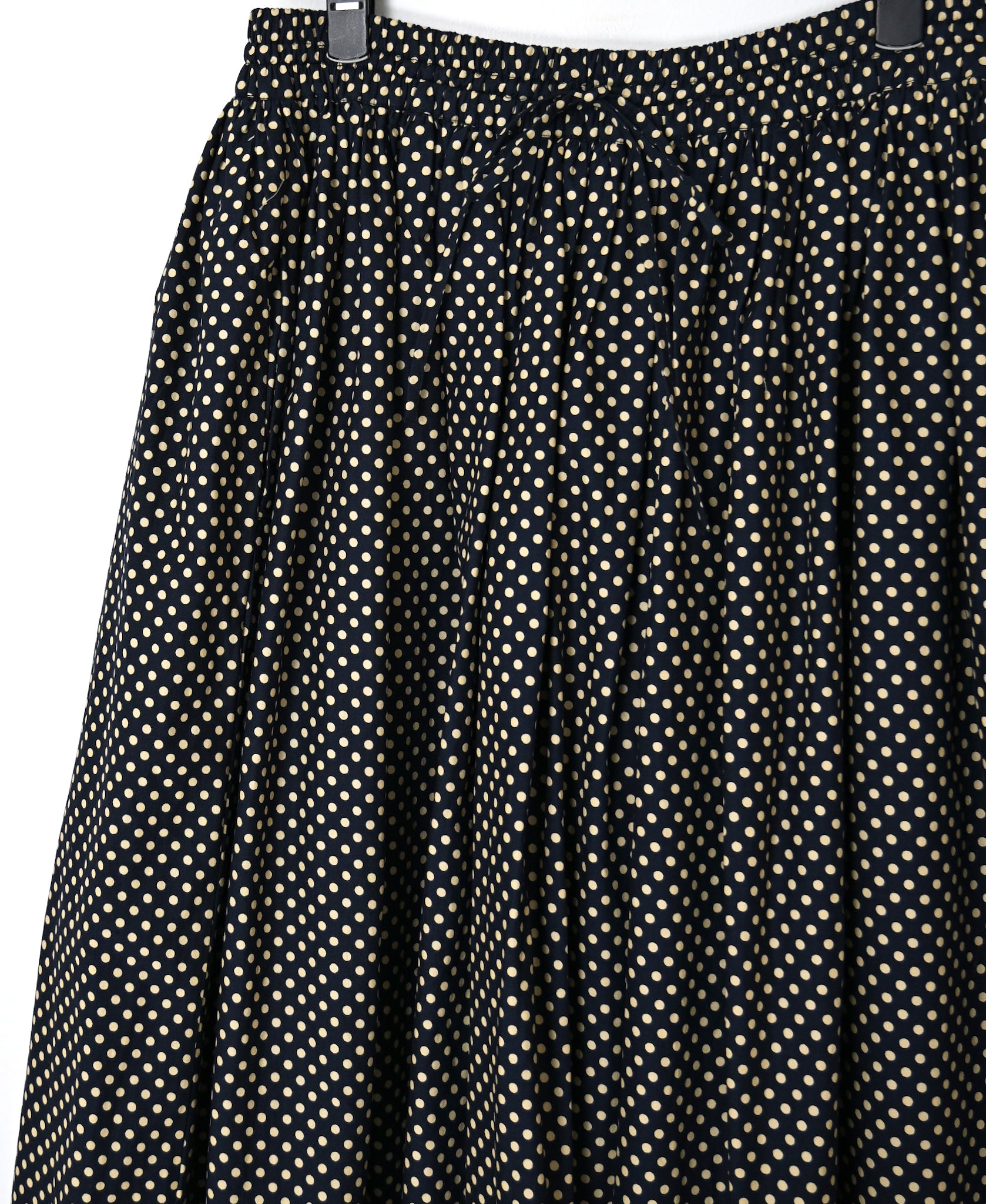 NSL26535 40s COTTON POPLIN DOT PRINT GATHERED SKIRT
