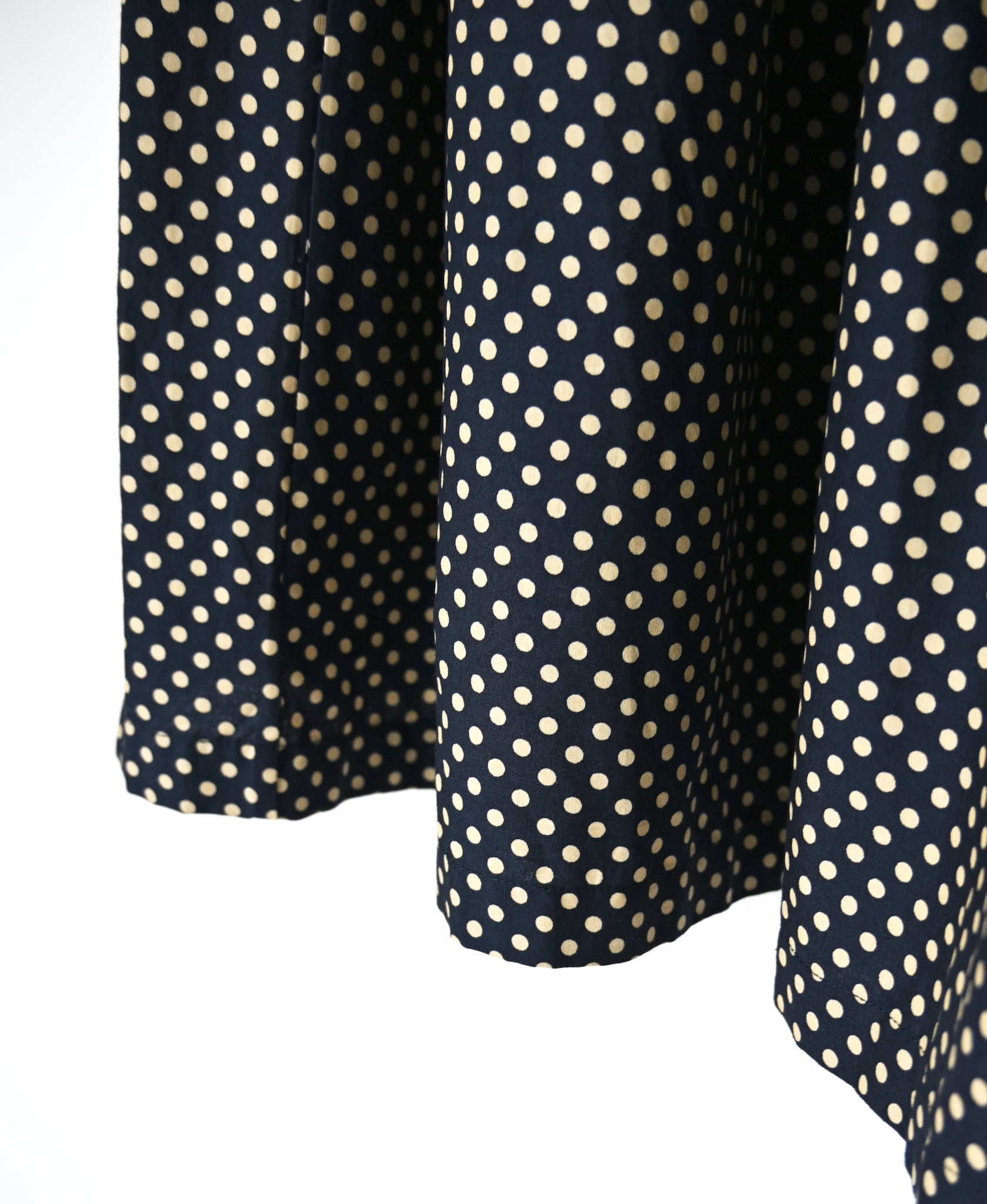 NSL26535 40s COTTON POPLIN DOT PRINT GATHERED SKIRT
