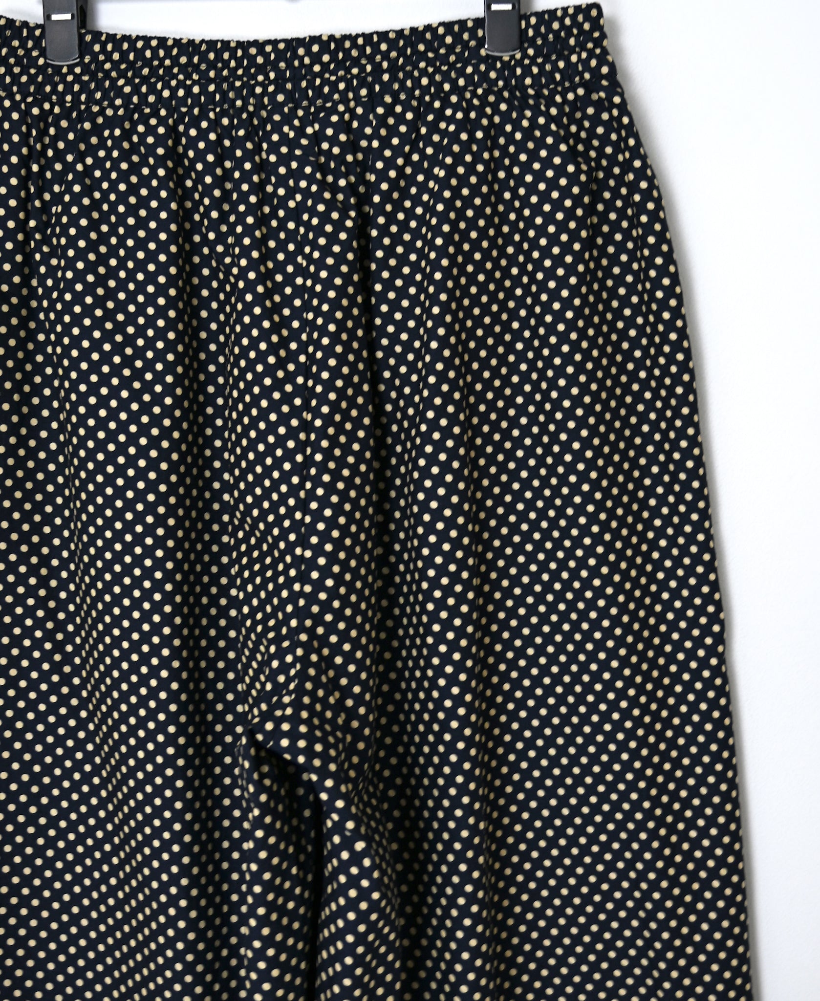 NSL26536 40s COTTON POPLIN DOT PRINT WIDE EASY PANTS
