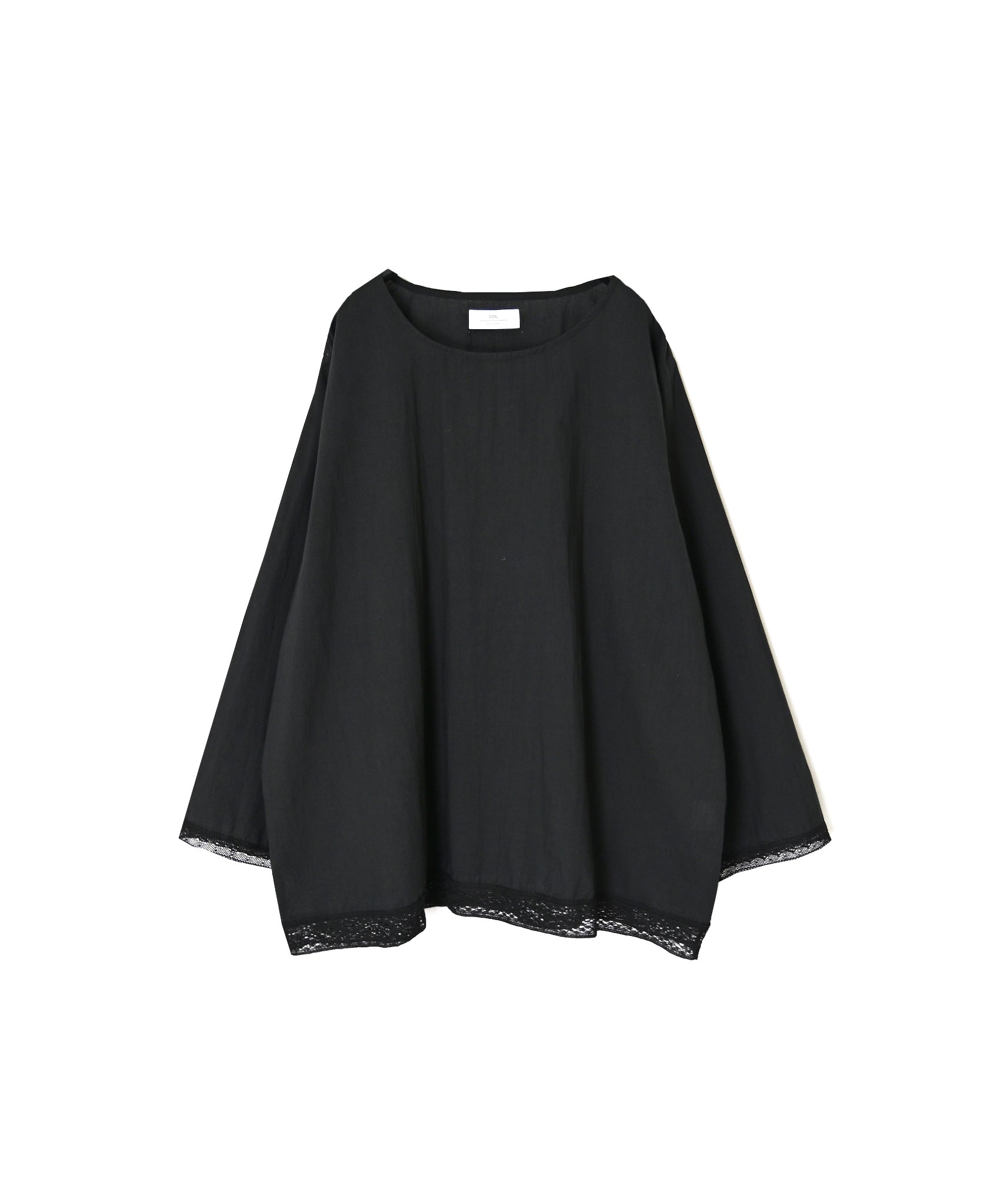 NSL26553 60s COTTON CAMBRIC PLAIN WITH LACE HEM & CUFF LACE SMOCK