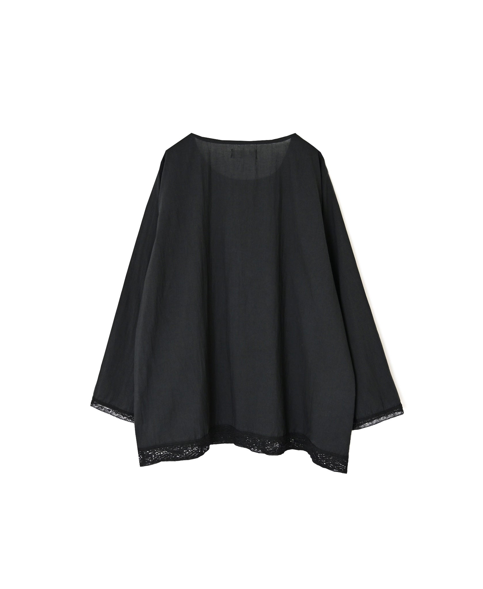 NSL26553 60s COTTON CAMBRIC PLAIN WITH LACE HEM & CUFF LACE SMOCK