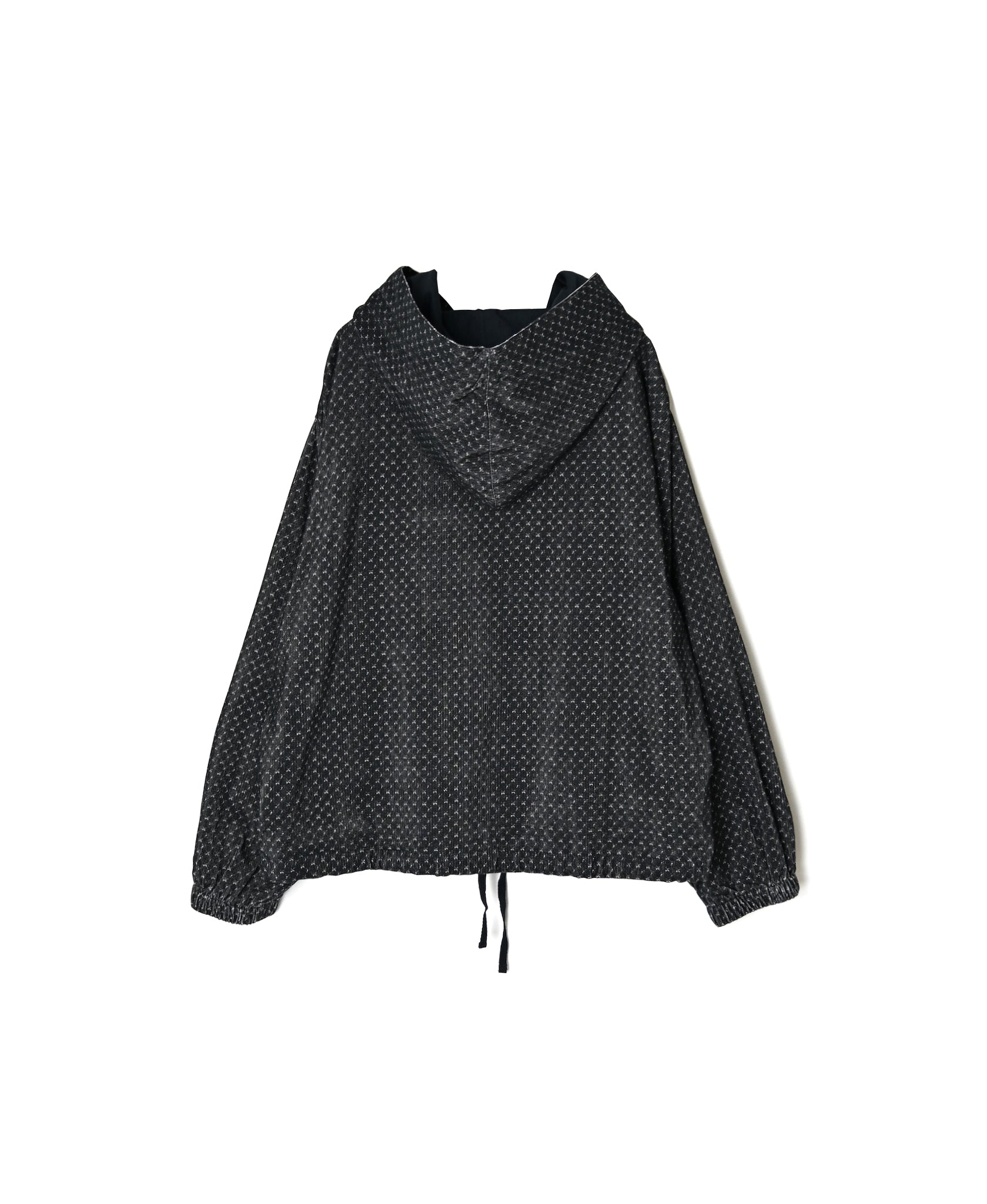 NSL26582 MINI CORDUROY CROSSHATCH PRINT HOODED BLOUSON