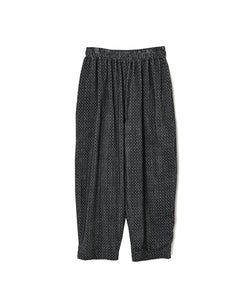 NSL26584 MINI CORDUROY CROSSHATCH PRINT EASY PANTS