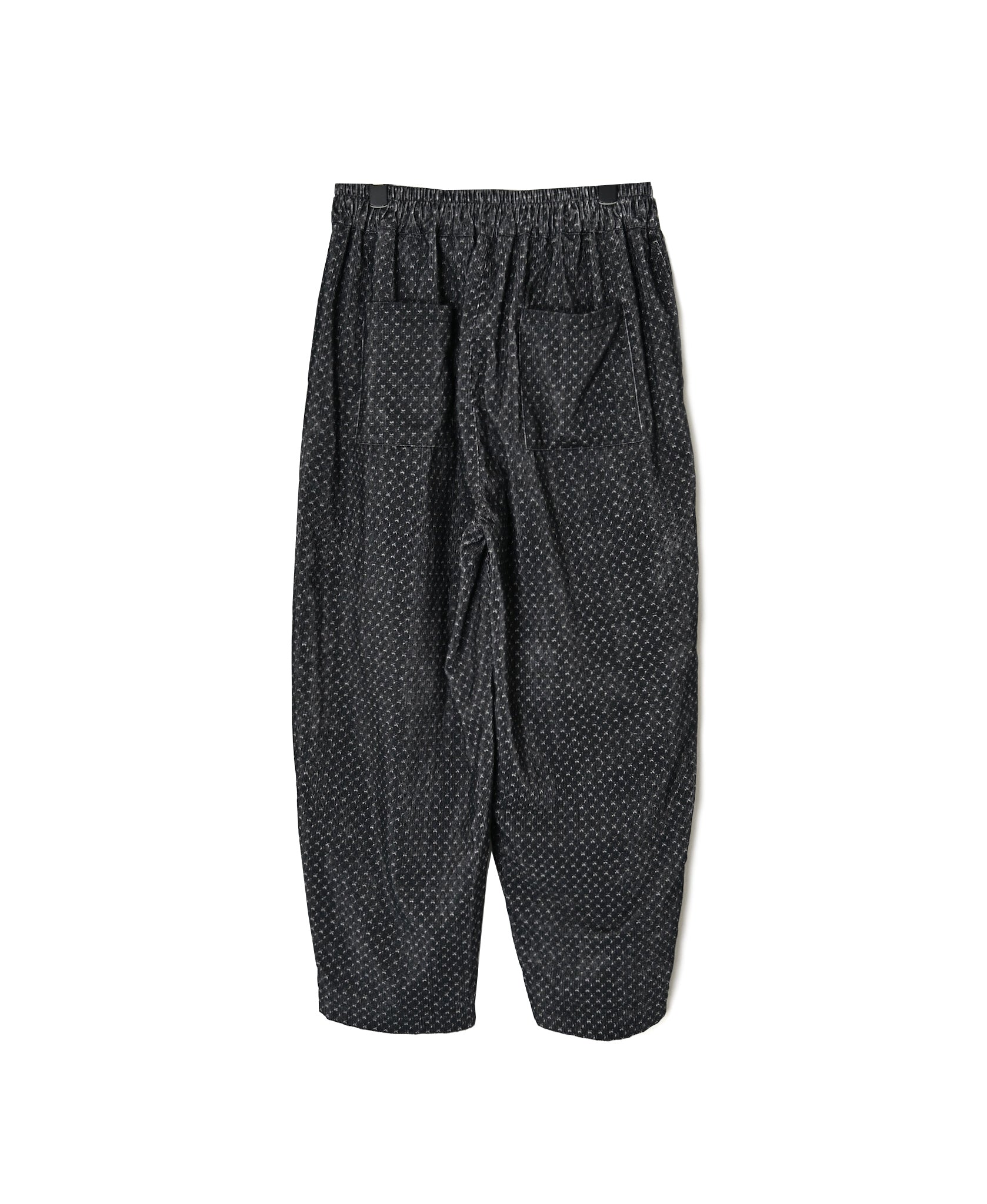 NSL26584 MINI CORDUROY CROSSHATCH PRINT EASY PANTS