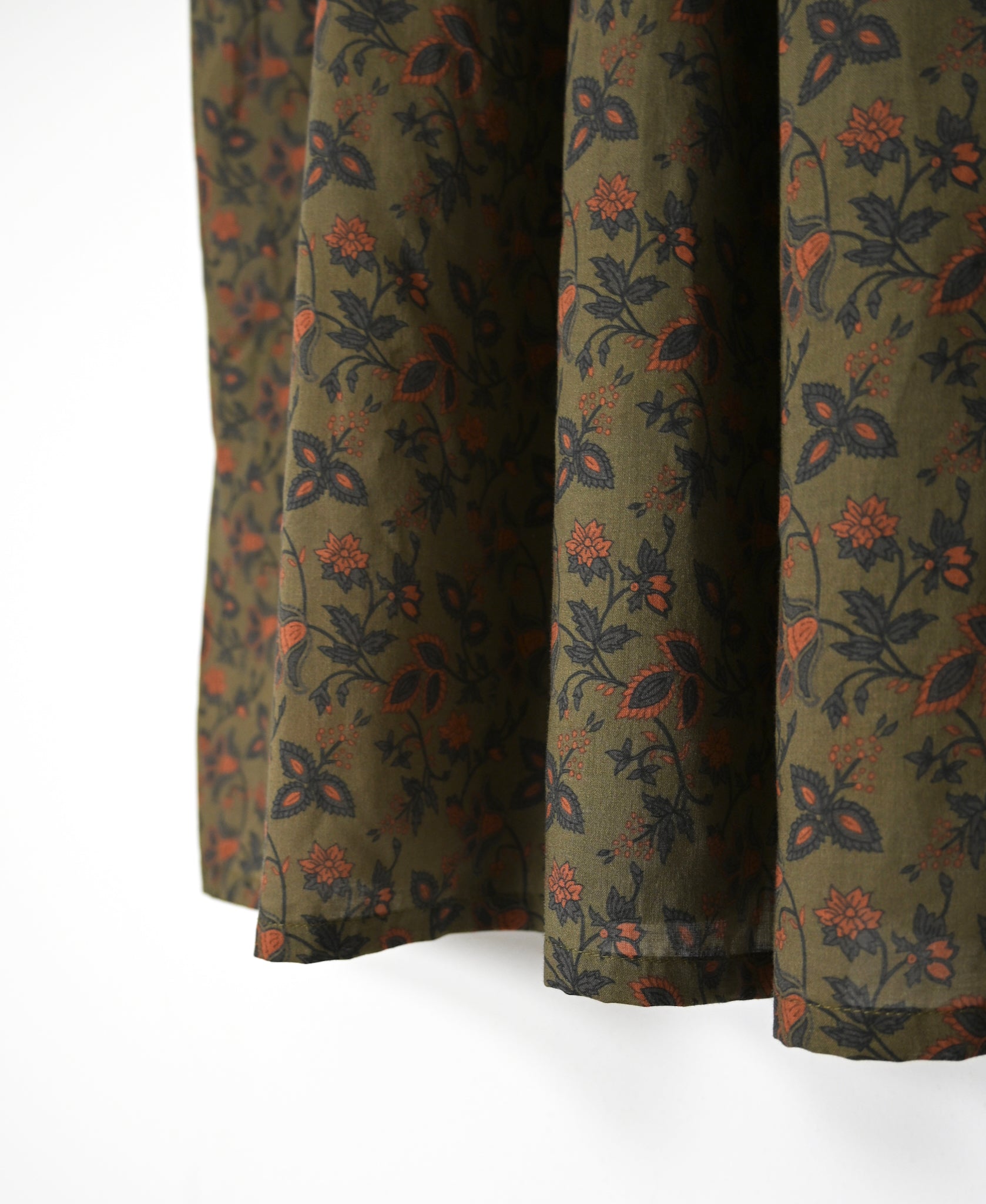 NSL26593 60s COTTON CAMBRIC FLOWER PRINT CREW NECK PULLOVER DRESS