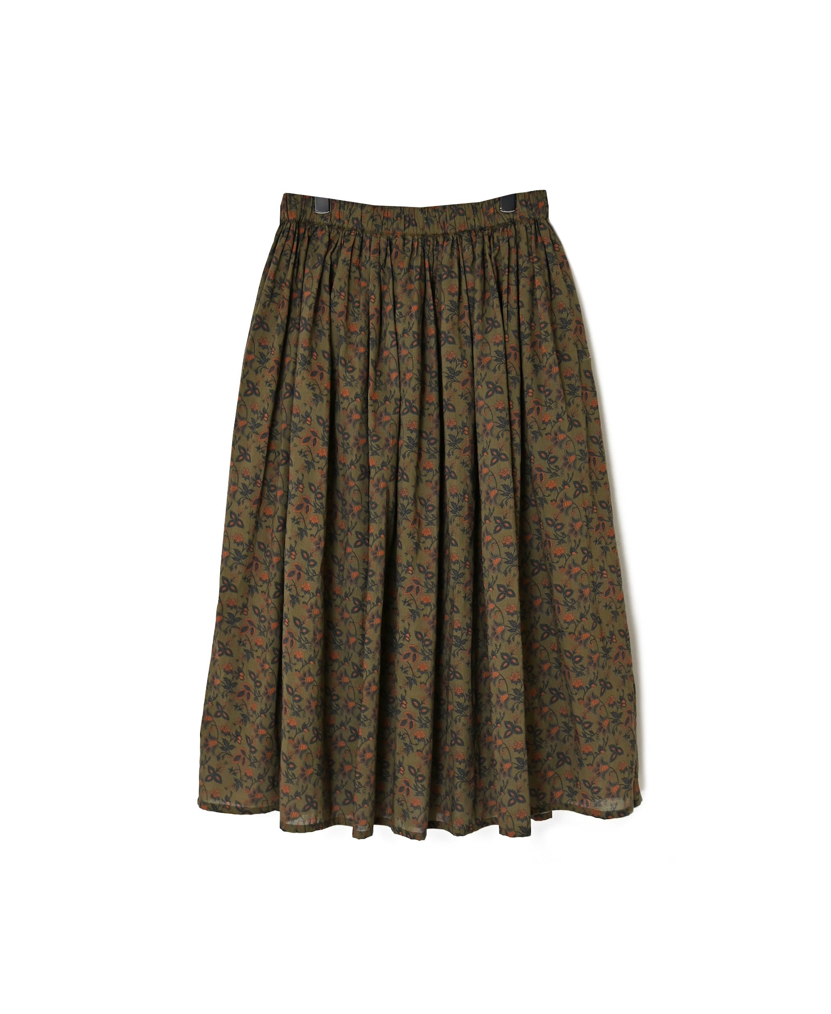 NSL26595 60s COTTON CAMBRIC FLOWER PRINT GATHERED SKIRT