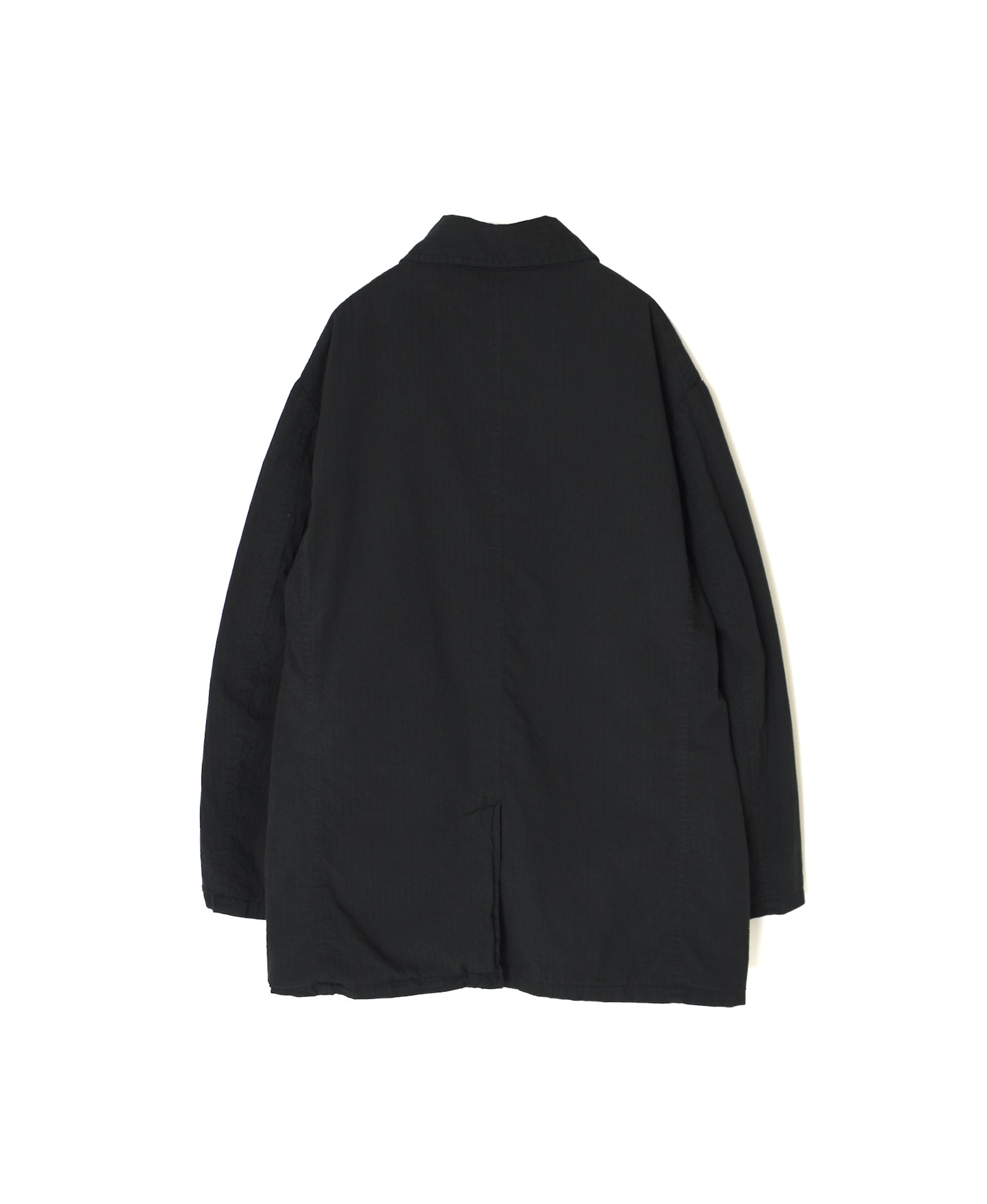 NVL2661D 40s POPLIN STRIPE OVERDYE REGULAR COLLAR LONG JACKET