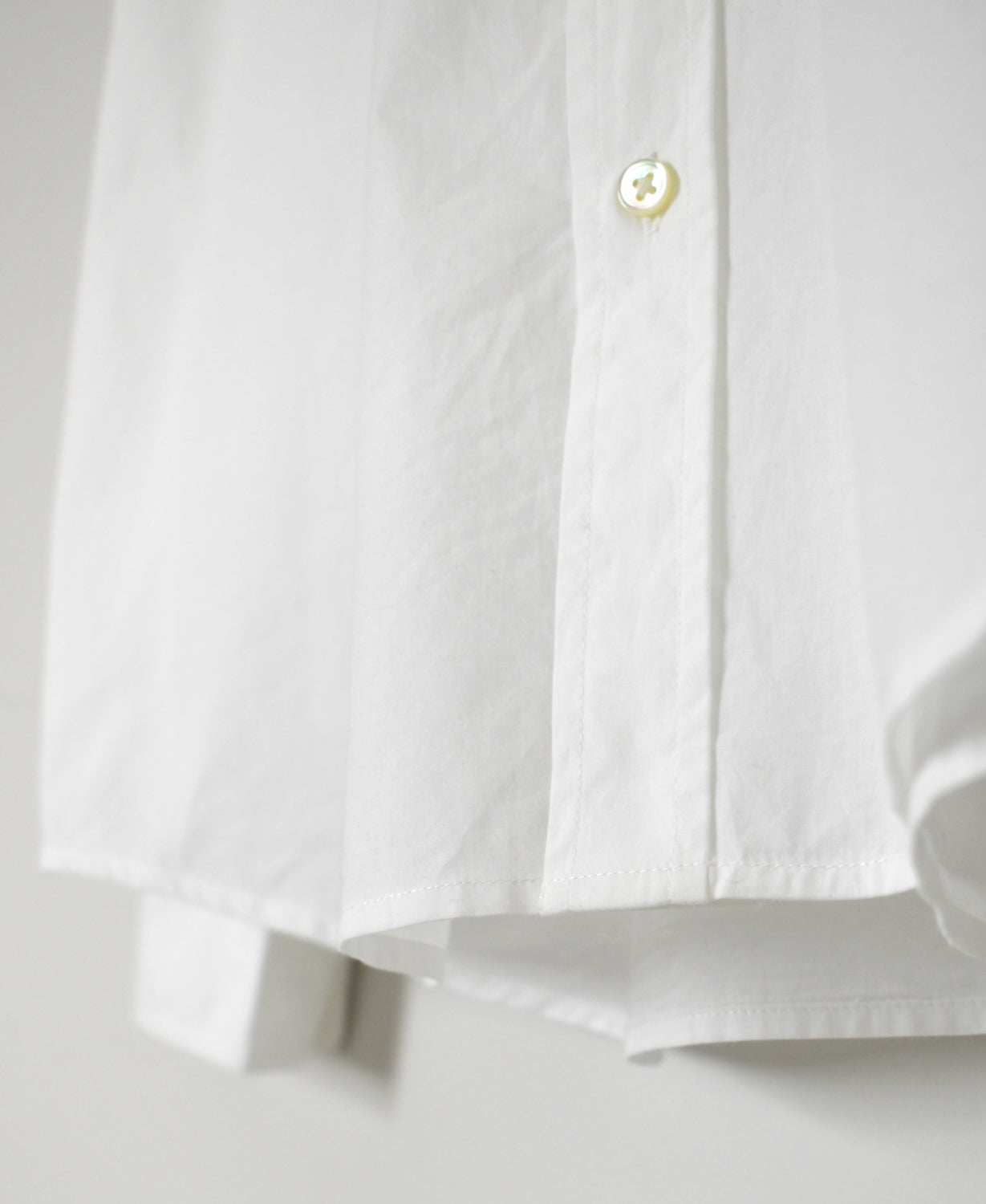 NVL2681 60s ORGANIC POPLIN BANDED COLLAR L/SL OVERSIZED SHIRTS