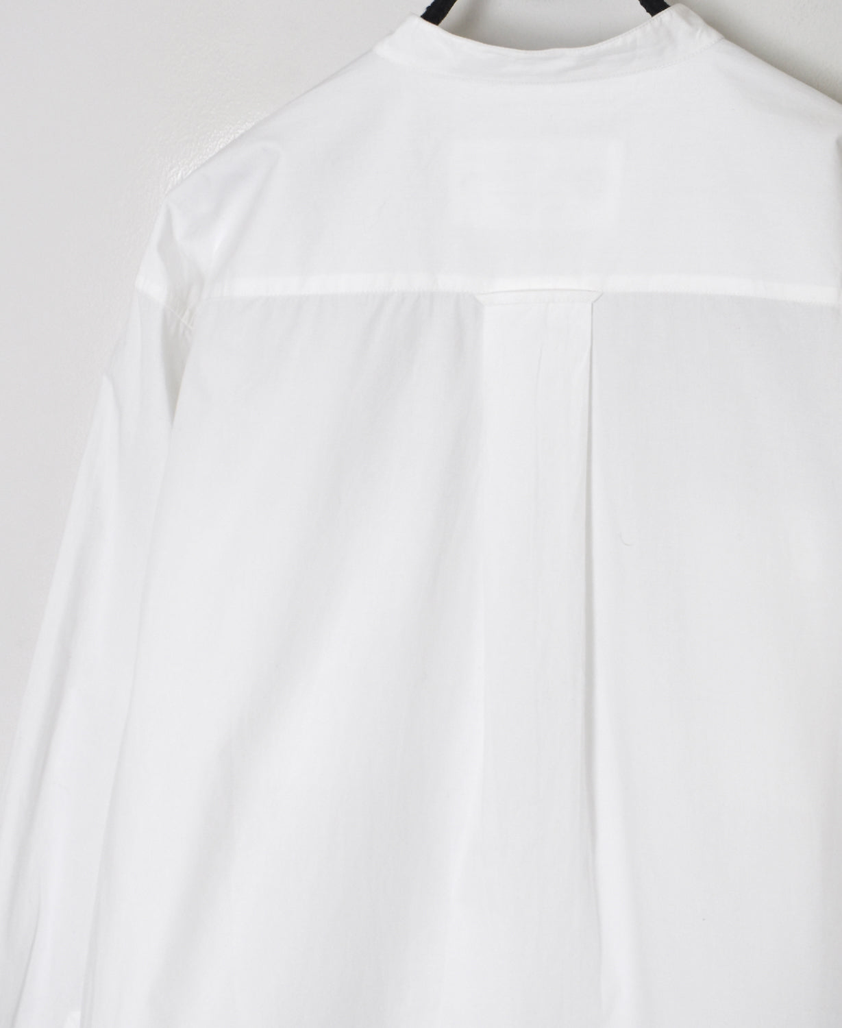 NVL2681 60s ORGANIC POPLIN BANDED COLLAR L/SL OVERSIZED SHIRTS