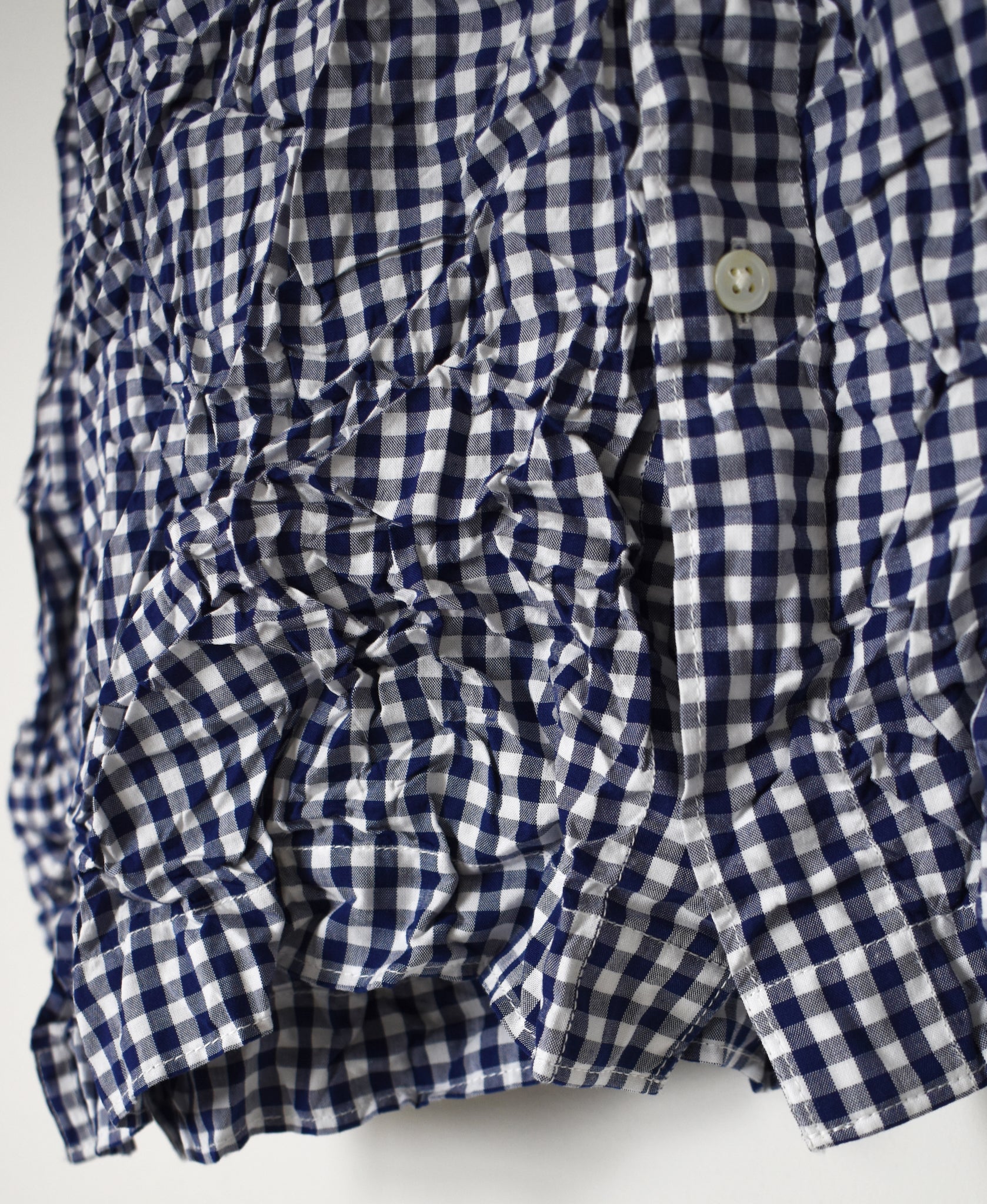 NVL2683SCW POPLIN STRIPE & CHECK WRINKLE REGULAR COLLAR L/SL SHIRTS