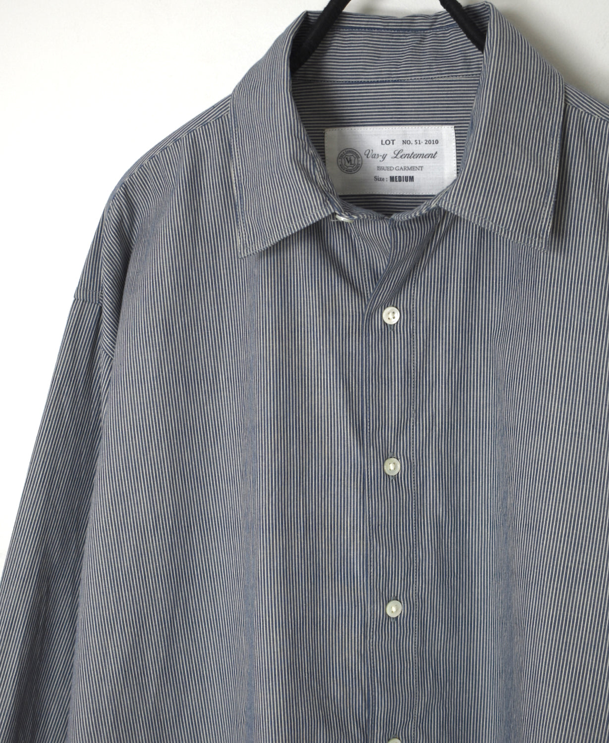 NVL2683SC POPLIN STRIPE REGULAR COLLAR L/SL SHIRTS