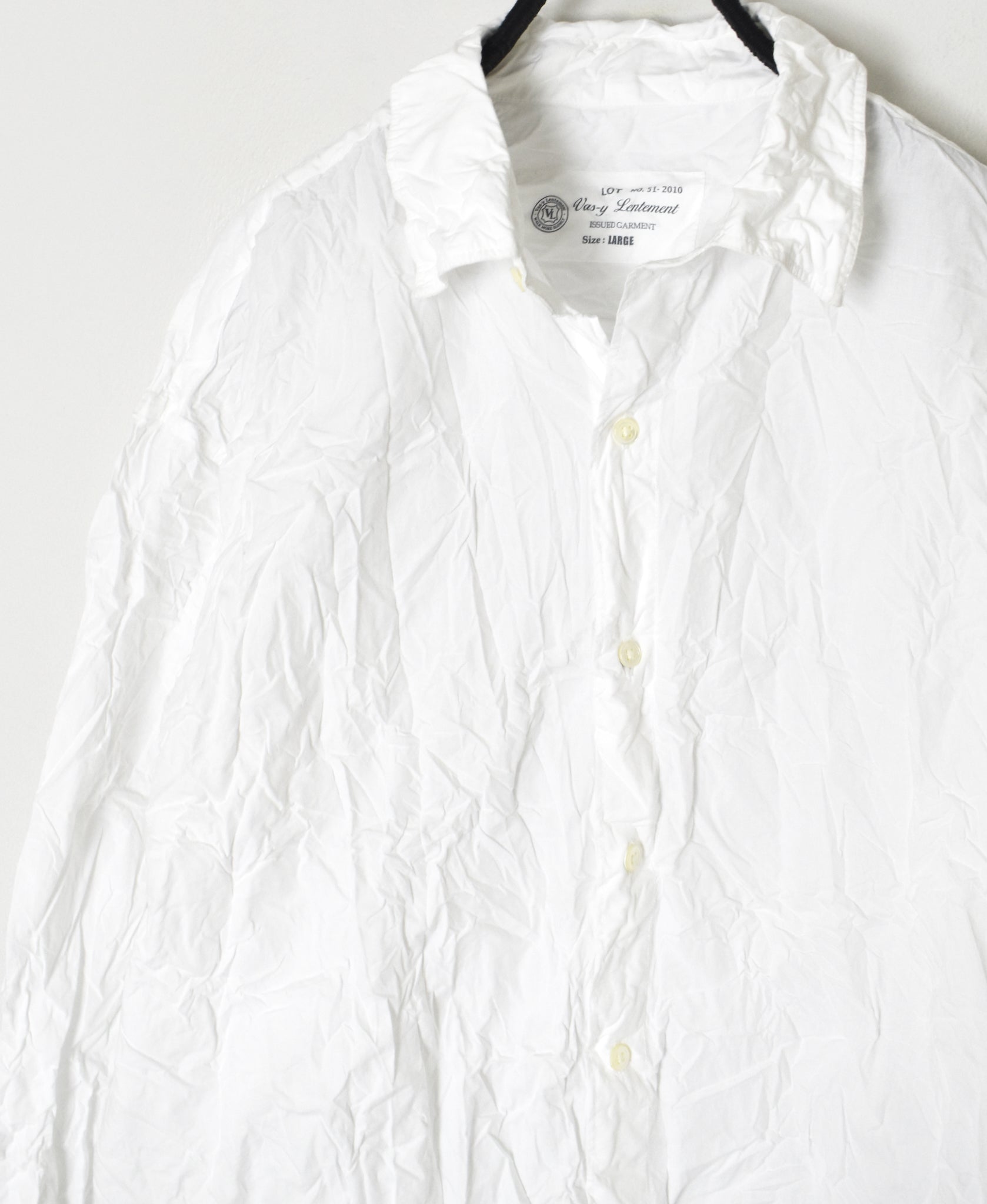 NVL2683W 60s ORGANIC POPLIN WRINKLE REGULAR COLLAR L/SL SHIRTS