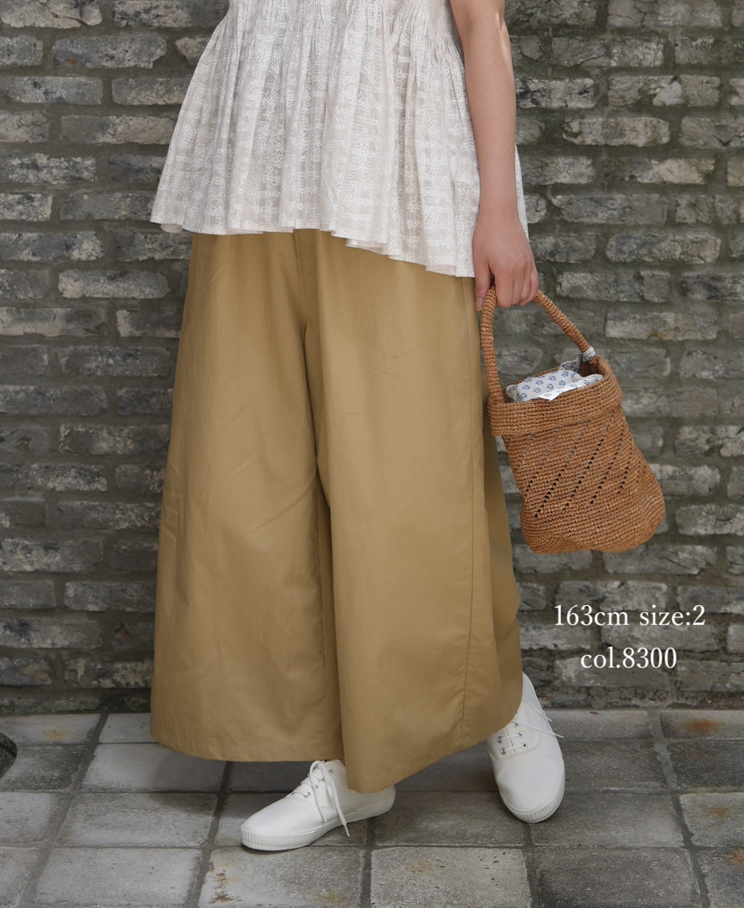 GNMDS2062CLW COTTON/LINEN DYED WEATHER CULOTTES