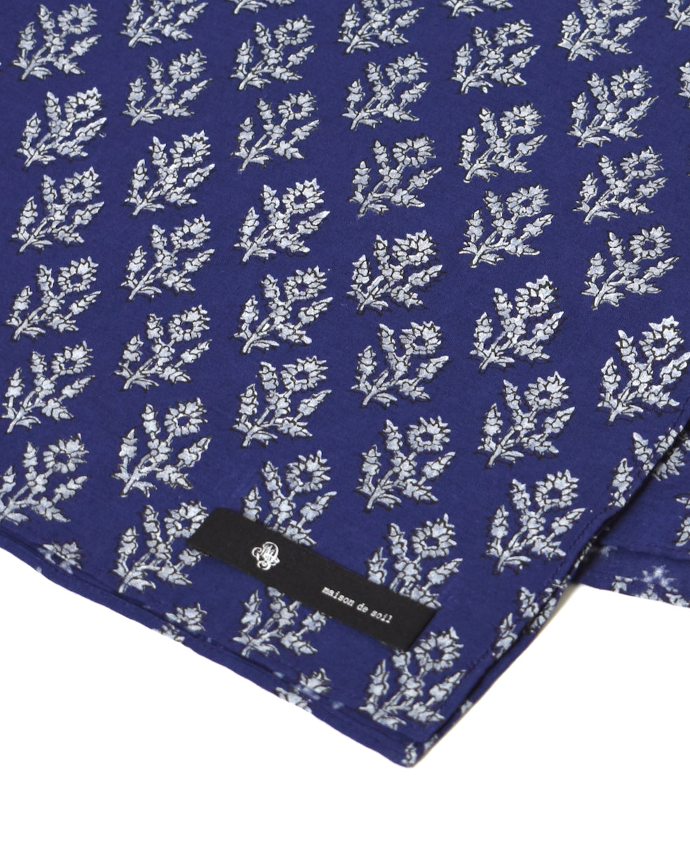 ZMD0408 BLOCK PRINT SCARF 60×60cm