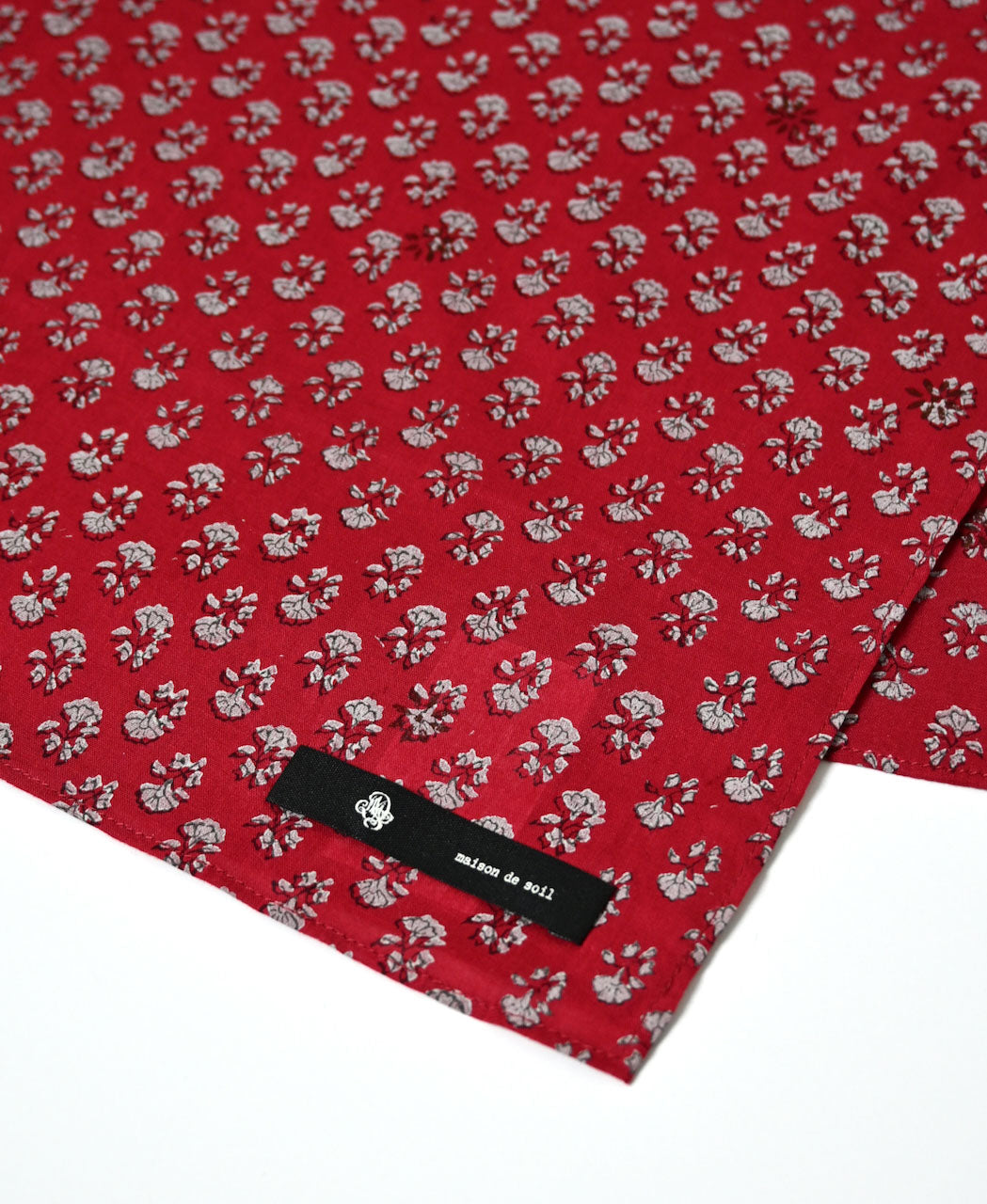 ZMD0408 BLOCK PRINT SCARF 60×60cm