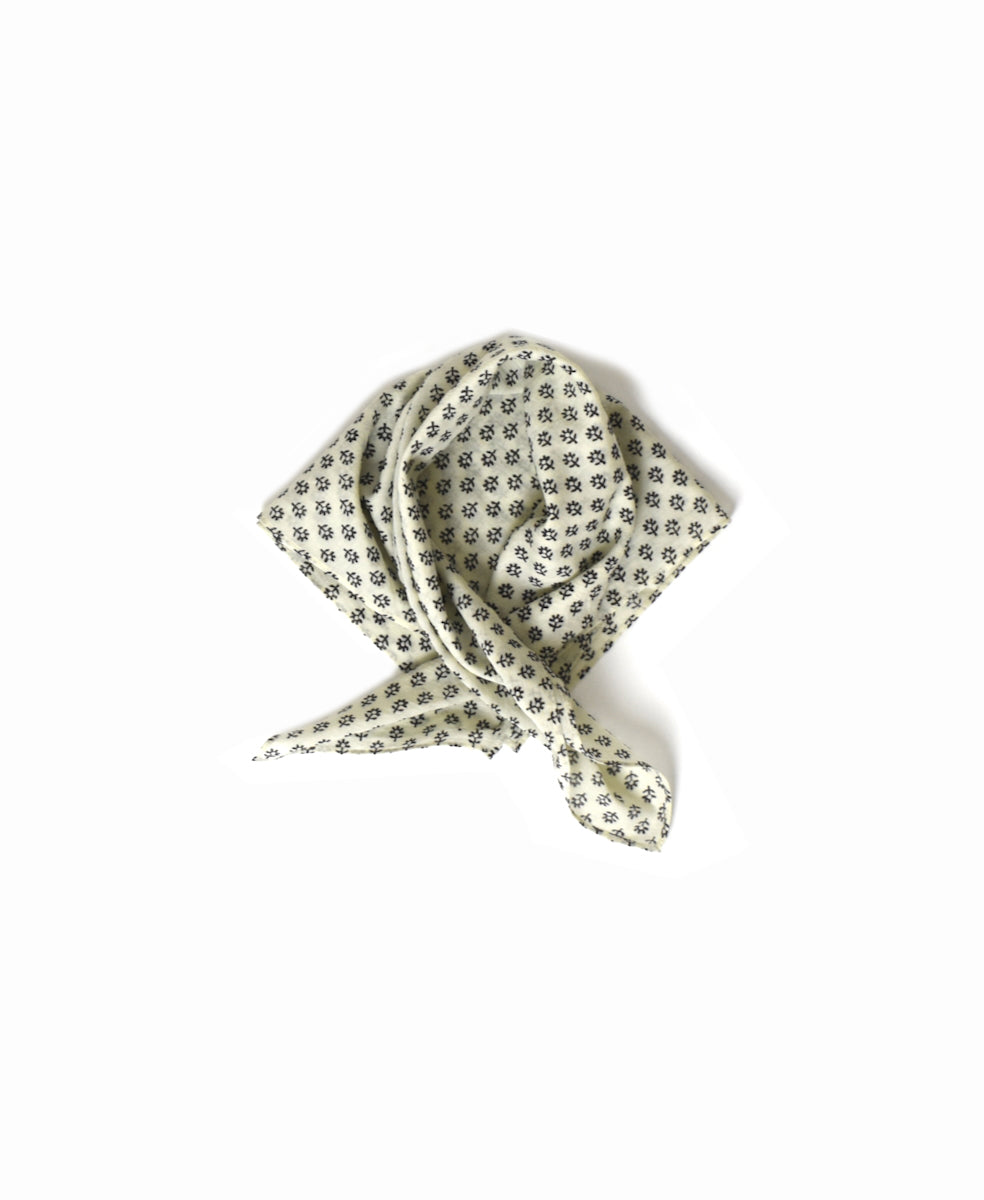 ZMD0408 BLOCK PRINT SCARF 60×60cm