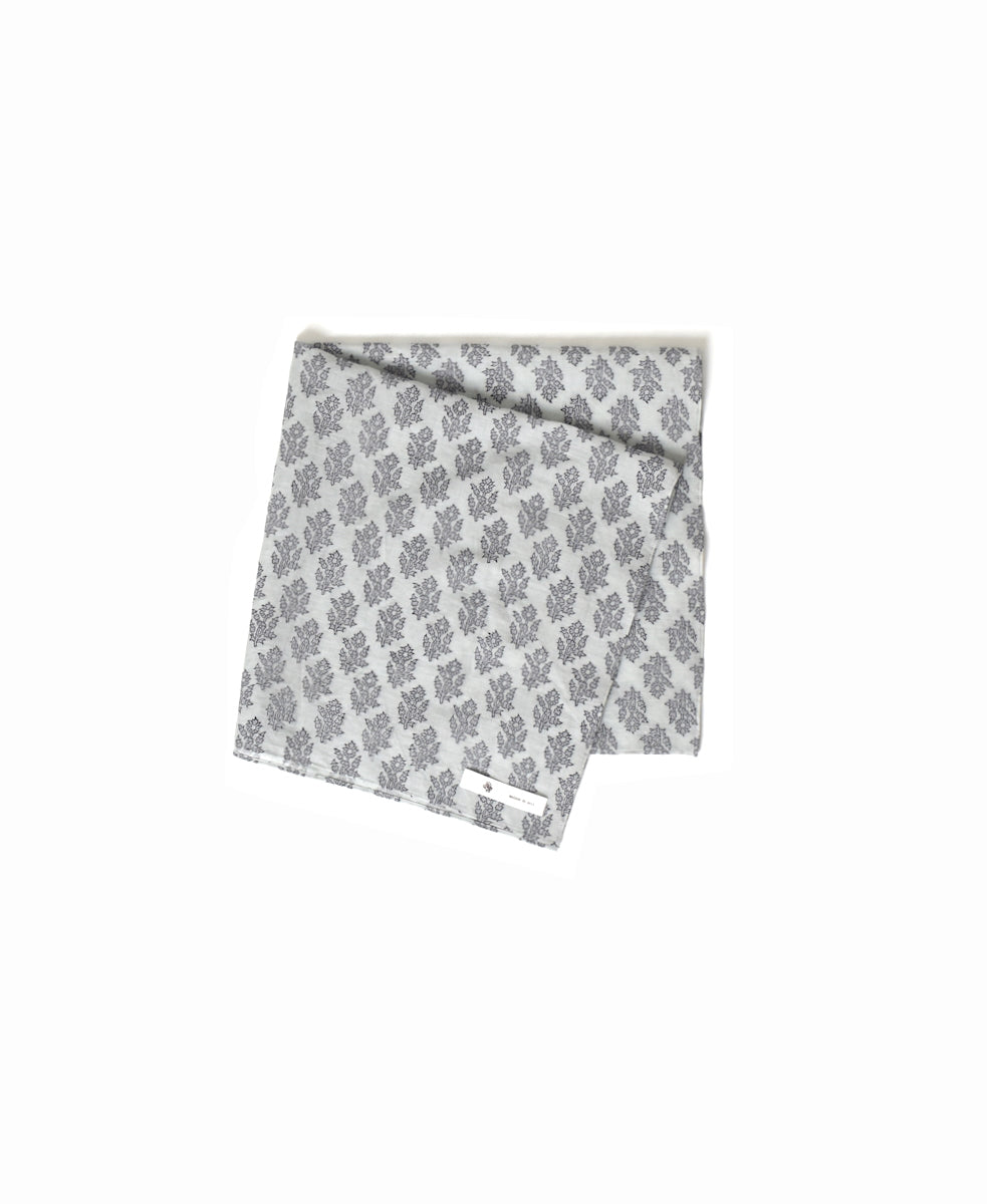 ZMD0408 BLOCK PRINT SCARF 60×60㎝