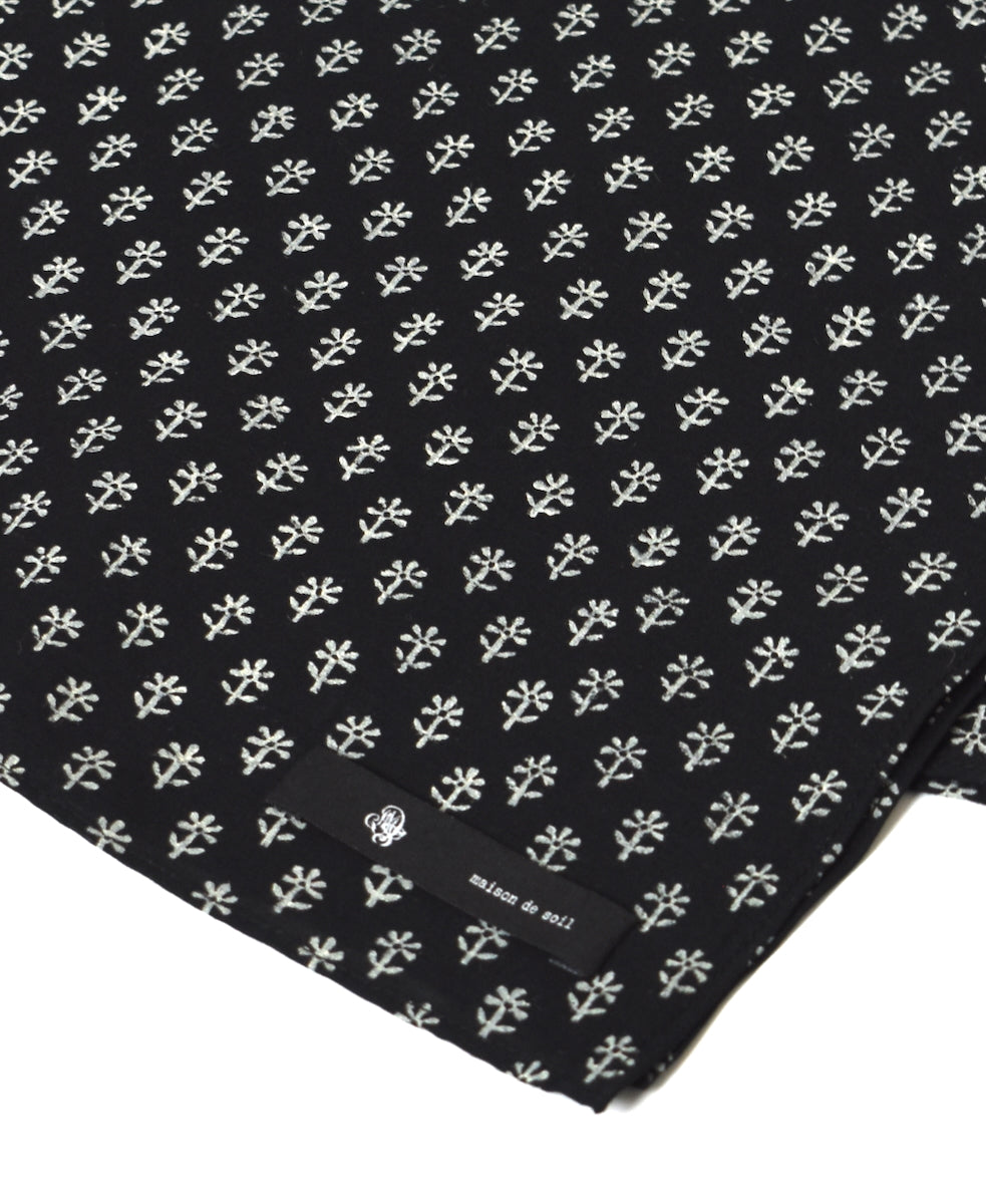 ZMD0408 BLOCK PRINT SCARF 60×60cm