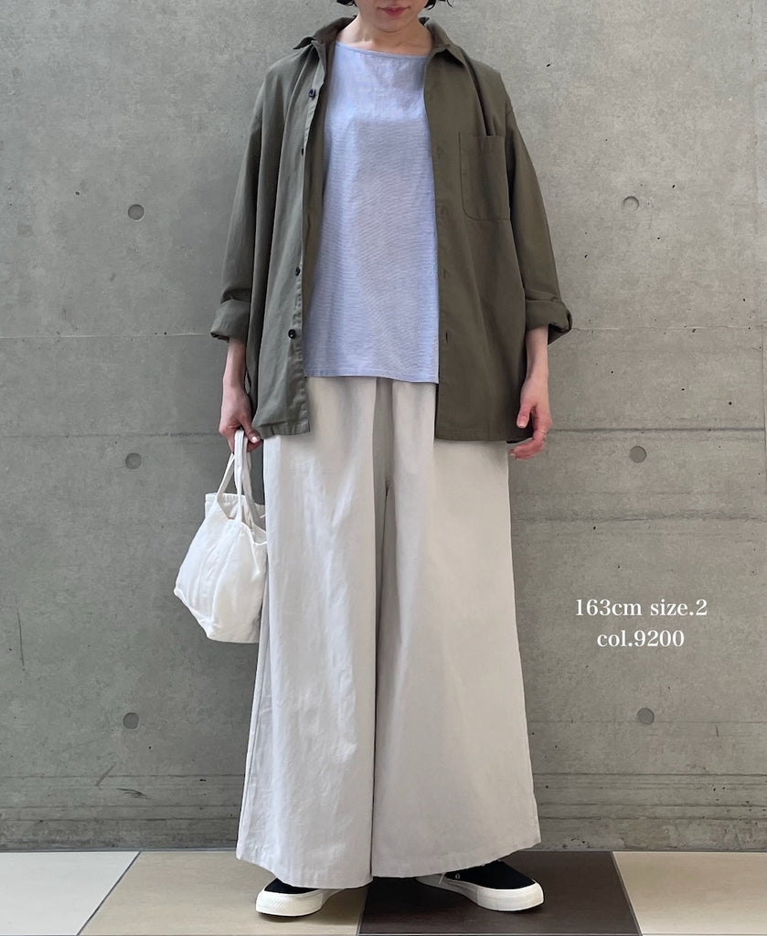 GNMDS2062CLW COTTON/LINEN DYED WEATHER CULOTTES